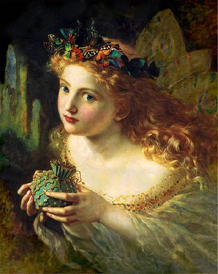 Sophie Gengembre Anderson Take the Fair Face of Woman, and Gently Suspending, With Butterflies, Flowers, and Jewels Attending, Thus Your Fairy is Made of Most Beautiful Things